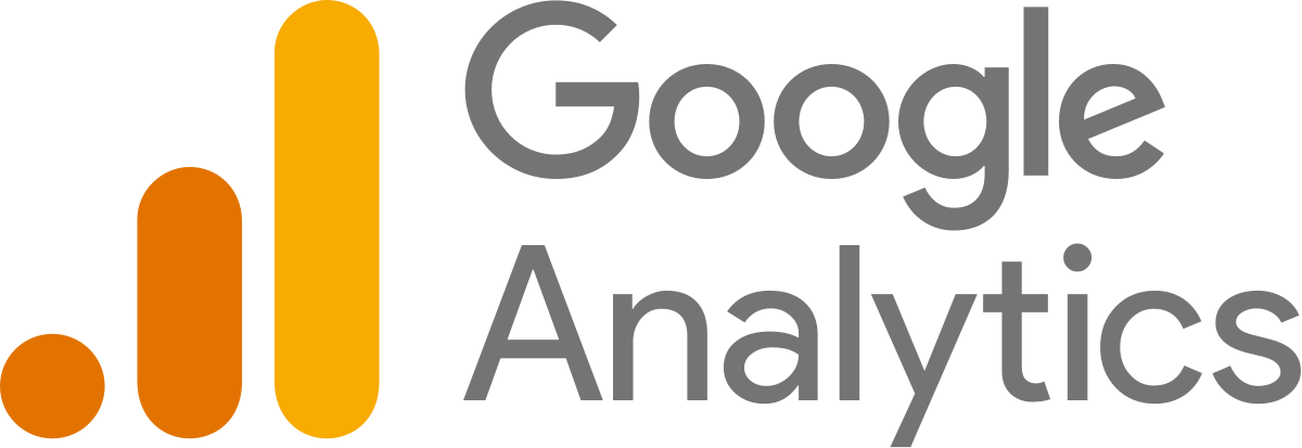 Le logo de Google Analytics présente une icône de graphique à barres orange avec trois barres ascendantes. À droite, « Google Analytics » est élégamment présenté en texte gris — un outil parfait pour tout site internet professionnel réalisé par une agence web e-commerce Marseille.