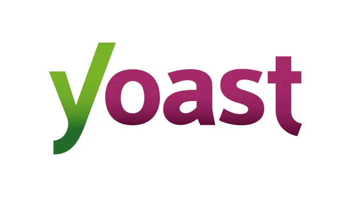 Limage présente le logo Yoast, avec le mot « yoast » dans une police moderne et audacieuse. Les lettres sont de couleur dégradée, passant du vert au violet. Parfait pour toute agence web e commerce marseille, ce design épuré se détache sur un fond blanc.